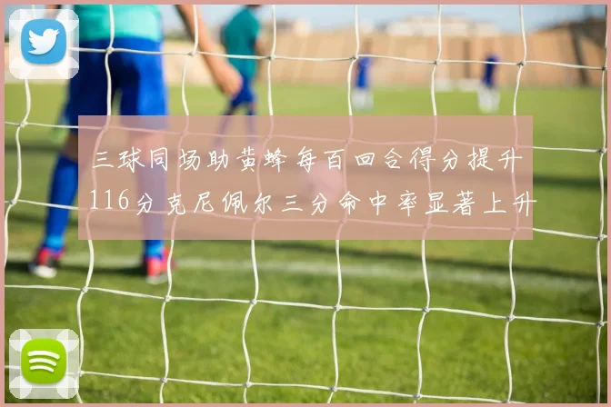 三球同场助黄蜂每百回合得分提升116分克尼佩尔三分命中率显著上升近10