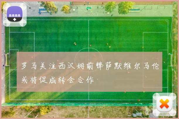 罗马关注西汉姆前锋萨默维尔马伦或将促成转会合作